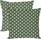 Vintage Floral Throw Pillow Covers 18x18 Inch Set of 2 Green Flower Cottagecore Outdoor Spring Christmas Decorations Decorative Throw Pillow Case for Home Bed Living Room Couch Decor